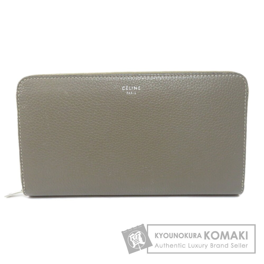 Celine calfskin long logo leather motif Wallet - Picture 2 of 8